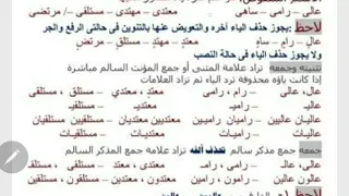 تثنية و جمع الاسم المنقوص 