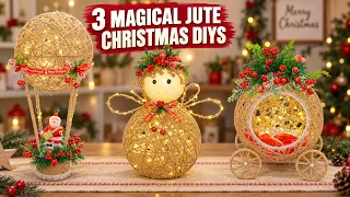 I Made 3 Christmas Decorations Using Jute and Balloons