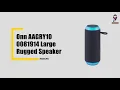Onn AAGRY100081914 Large Rugged Speaker Pairing and Manual