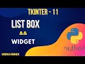 ListBox in tkinter Jawad Aslam