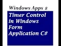 Timer Control in Windows Form Application C