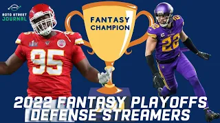 The BEST Fantasy Defense Streamers DST for the 2022 Fantasy Playoffs