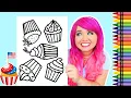 Coloring 4th of July Cupcakes Red White Blue Coloring Page Crayola Crayons