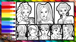 Draw and Color the Characters from K Pop Demon Hunters Huntrix and the Saja Boys