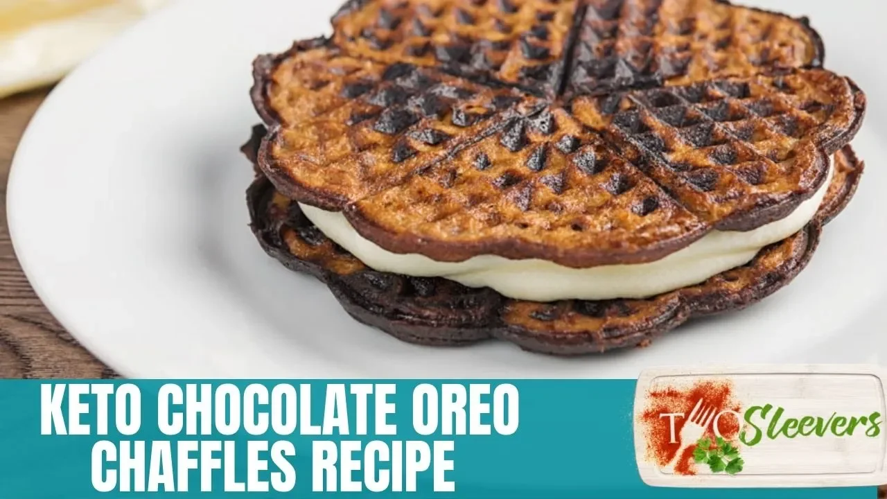 BEST Low Carb Oreo Waffle Recipe   Keto Breakfast