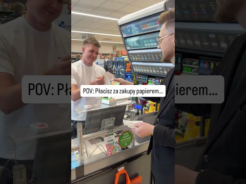 ZAPŁACIŁEM ZA ZAKUPY PAPIEREM!