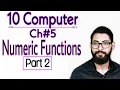 Numeric functions part 2 10 class computer chapter 5