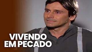 Father Miguel confesses he is in sin after falling in love Desejo Proibido Ep 55 TV Globo