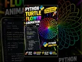 Python Turtle Flower Animation Amazing Rainbow Spiral with Python Code