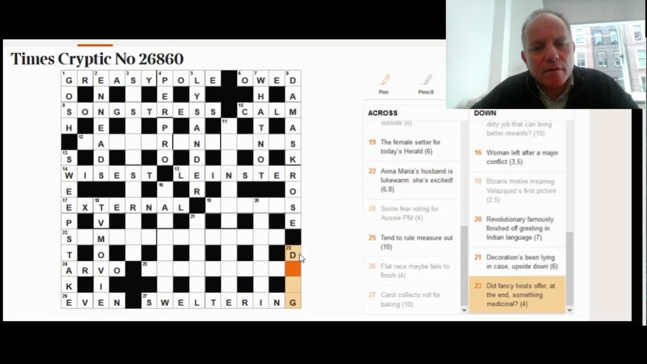 Solving the Times crossword 18/19/20 Oct