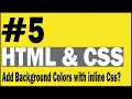 How to Add a Background Color to a Webpage with inline CSS