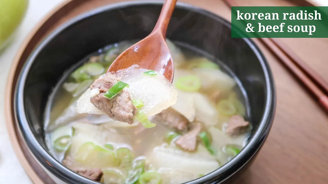 Korean Beef & Radish Soup   Beef Brisket, Sweet Radish   Soegogi Muguk!