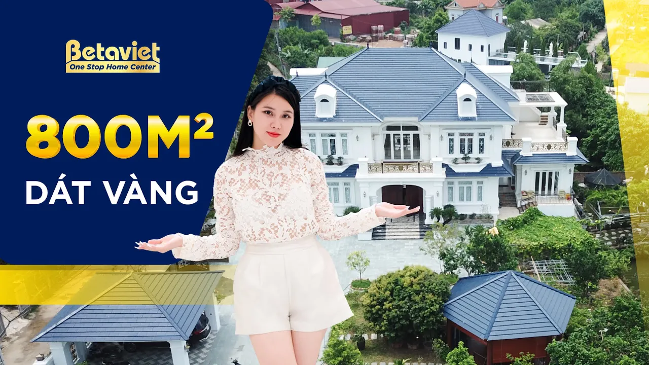 Mẫu biệt thự sân vườn và nội thất dát vàng trên đất 3000m2 ấn tượng