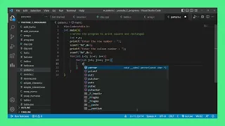 C Programming Print Square and Rectangle Patterns