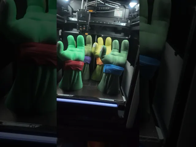 TMNT Stand - Hands of Power - Mas Fuego 3D Productions video thumbnail