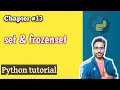 set and frozenset in python