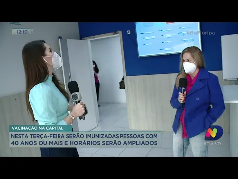 Vacinação em Florianópolis: nesta terça-feira serão imunizadas pessoas com 40 ou mais