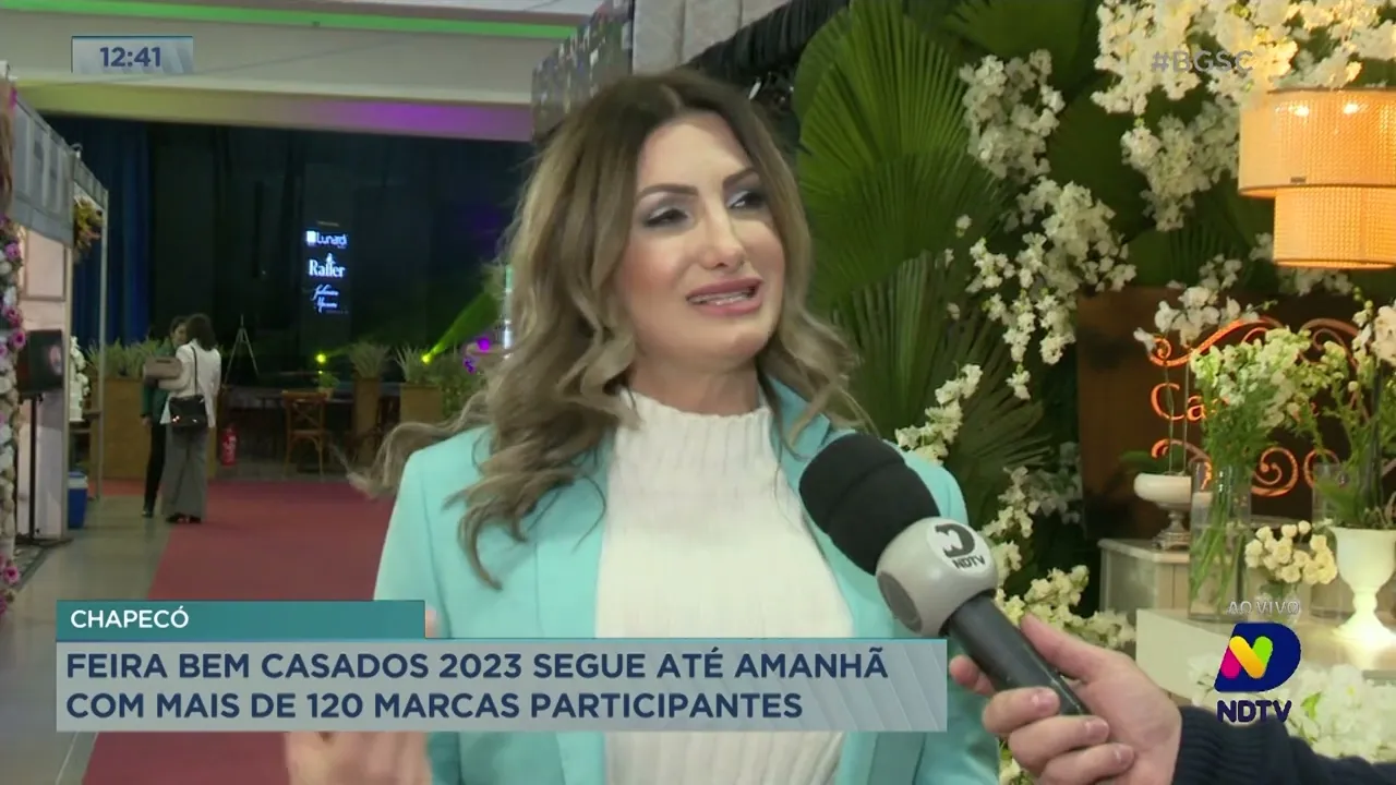 Feira bem casados 2023 segue até domingo com mais de 120 marcas participantes, em Chapecó