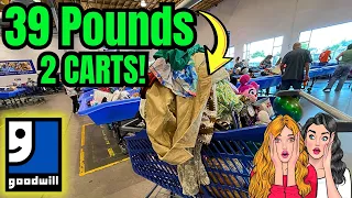 Filled A Cart In 10 Minutes at The Goodwill BINS I Paid 62 For 39 POUNDS HUGE HAUL