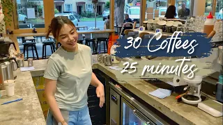 Barista Vlog Working Solo on a Morning Rush with My Favourite Girls Melbourne LaurAngelia