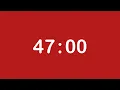 47 MINUTE TIMER 47 MINUTE COUNTDOWN TIMER Alarm 1080 Red