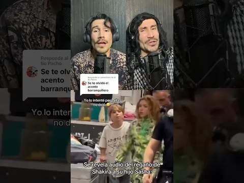 Detrás de cámaras del “audio de Shakira” regañando a su hijo Sasha, con la actuación estelar de Mamá