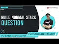 Build Normal Stack Question
