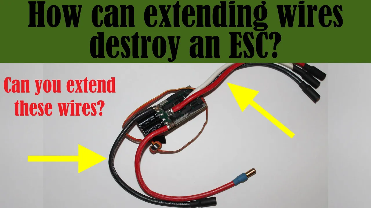Can Extending ESC wires kill your ESC? - ESC Basics