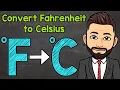 How to Convert Fahrenheit to Celsius Math with Mr J
