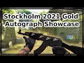 NEW 2021 Stockholm GOLD AUTOGRAPH STICKER SHOWCASE
