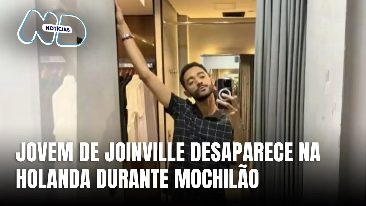 Jovem de Joinville desaparecido na Holanda após mochilão; família busca respostas