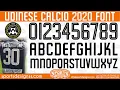 Udinese Calcio 2020 Font Free Download by Sports Designss - Download Free Football Font