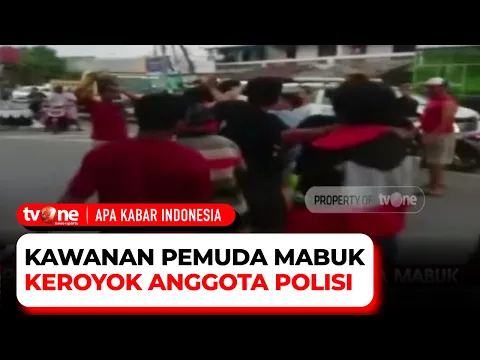 Tak Terima Ditegur, Para Pemuda Mabuk Keroyok Polisi