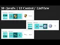 Cour 10 JavaFx UI Control ListView