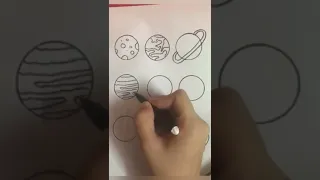 Planets Drawing Art Shorts 