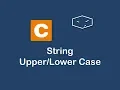 string to upper and lower case in c