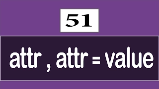 51 - CSS3 Tutorial Attribute Selectors attr attr value