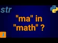 Python Program To Check If A Substring Is Present In A Given String