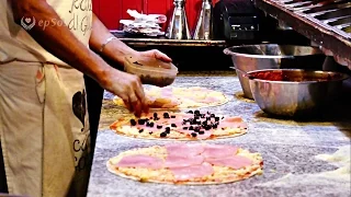 Eli viimeksi tehtiin napolilaista pizza pohjaa ja tällä kertaa sitä kokataan.. 