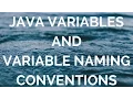 Java Variables and variable naming convensions manohar academy
