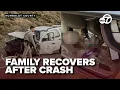 California family injured after crash with Caltrans truck