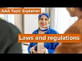 AAA Topic Explainer Laws Regulations concepts exam technique