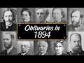 Obituary Famous Faces WE LOST in 1894