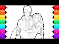 KPop Demon Hunters Coloring Pages Drawing Jinu and Rumi