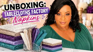 Unboxing Tablecloths Factory - Napkins
