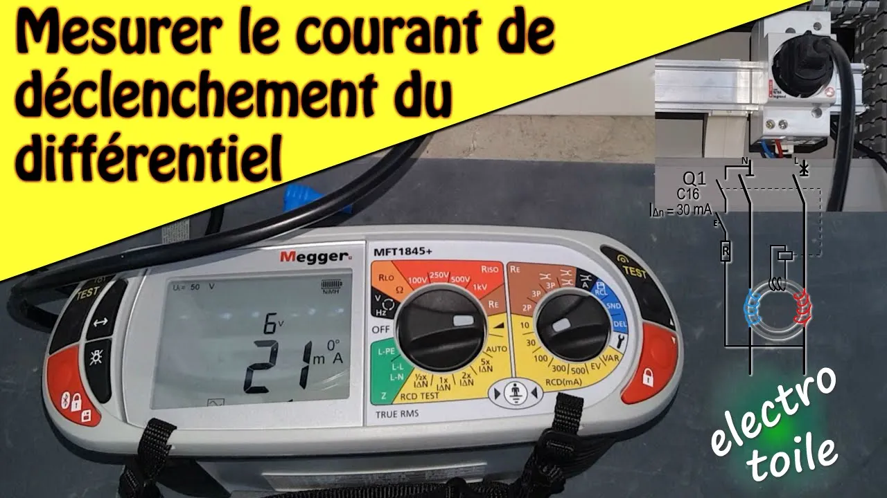 Tester un différentiel avec un contrôleur Megger