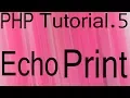 Php Bangla Tutorial Part 5 Difference Echo vs Print Function