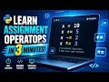 assignment operators in python