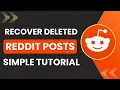 How To Recover Deleted Reddit Posts