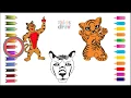 How to Draw Tiger Coloring Pages for Kids Learning s for Children